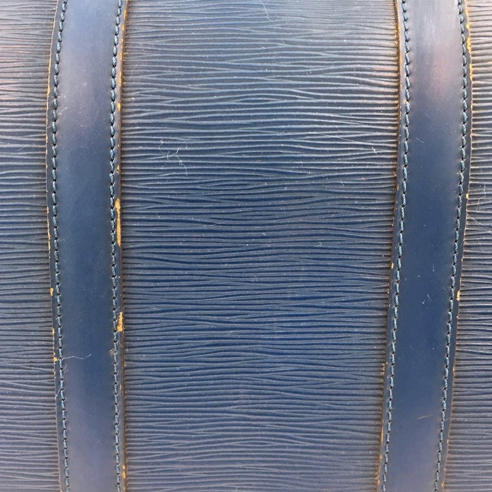Duffle Keepall 50 Boston Monogram Lv Logo Satchel Gym Blue Epi Leather Travel Ba - Picture 3 of 14